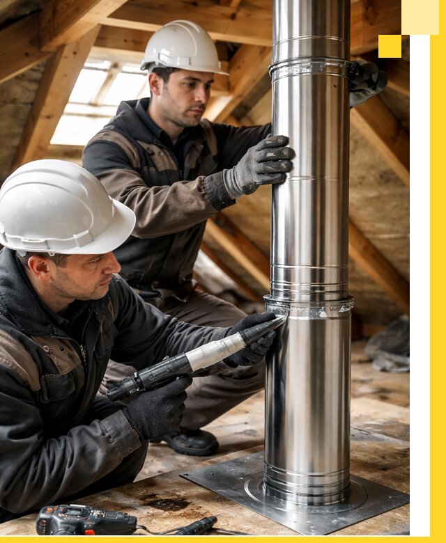 Монтаж дымоходов для каминов в Орле с гарантией качества