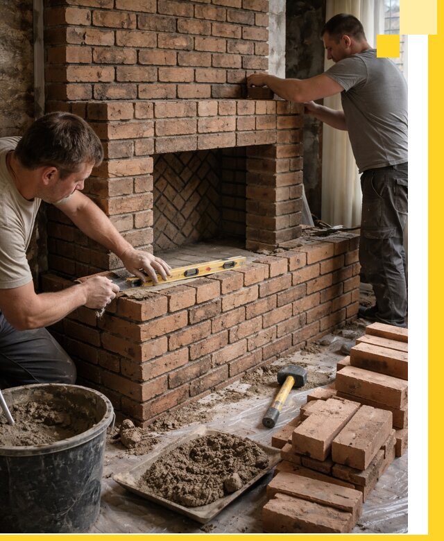 Изготовление и установка кирпичных каминов в Орле