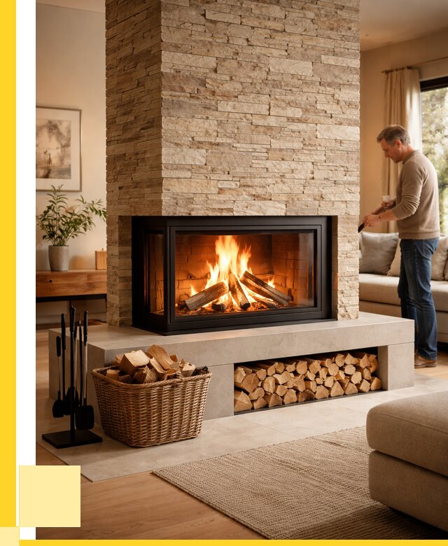 Дровяной камин под ключ в Орле от 202480 р. | ЭриданОрл