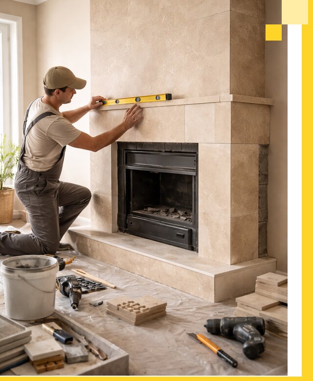 Установка и монтаж каминов в частном доме под ключ в Орле