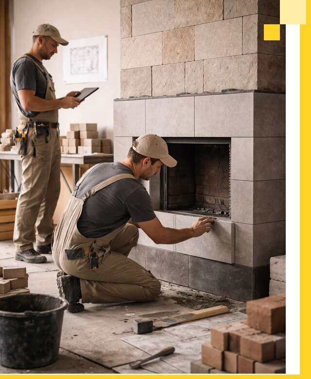 Индивидуальные проекты каминов и каминных систем в Орле