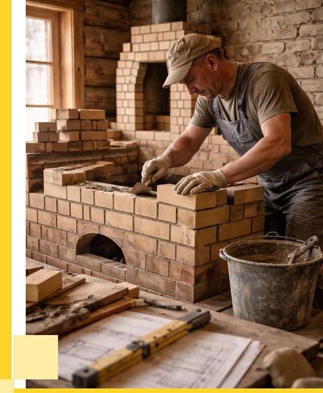 Кладка печей из кирпича в Орле цены от 30372 р. - ЭриданОрл