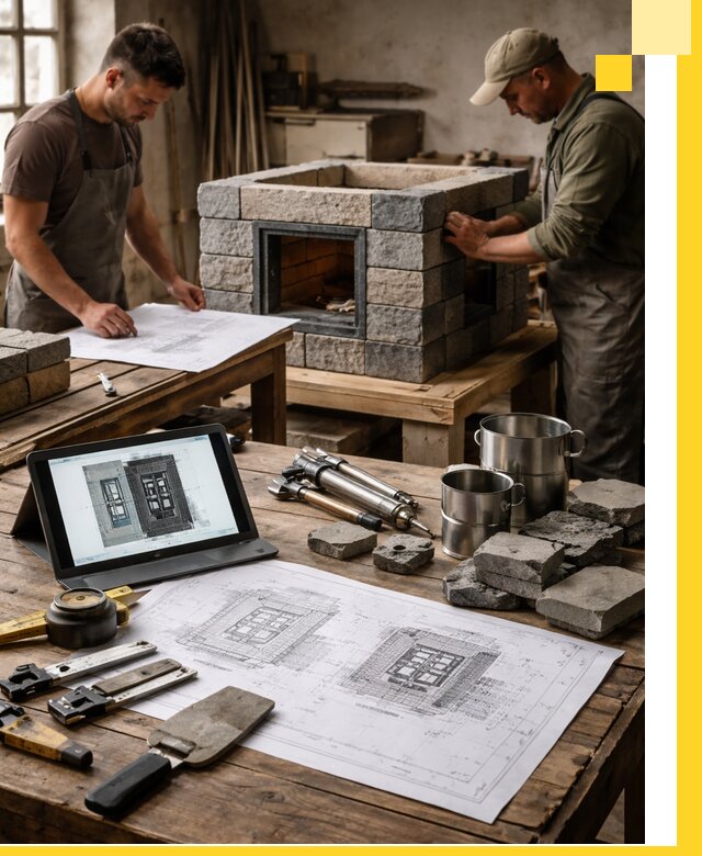 Разработка проектов печей с согласованием и монтажом в Орле