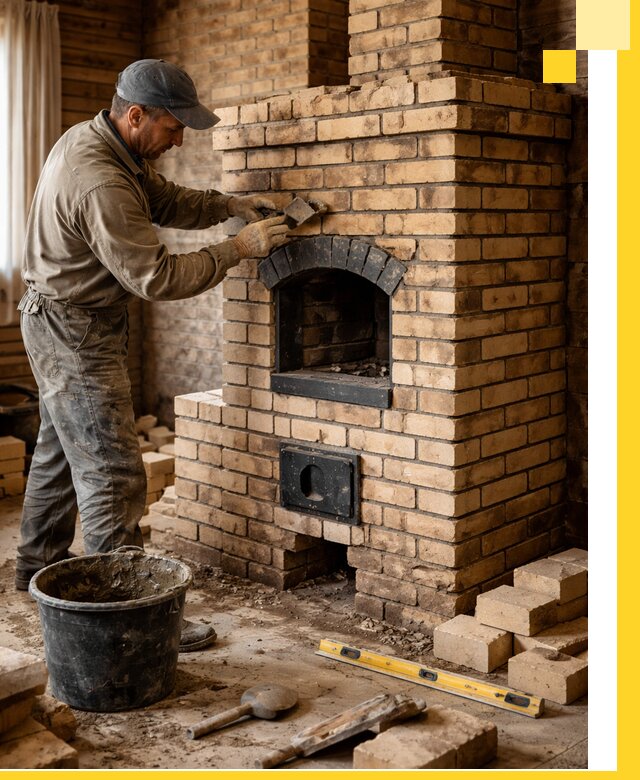 Кирпичные печи под ключ в Орле: проектирование и кладка