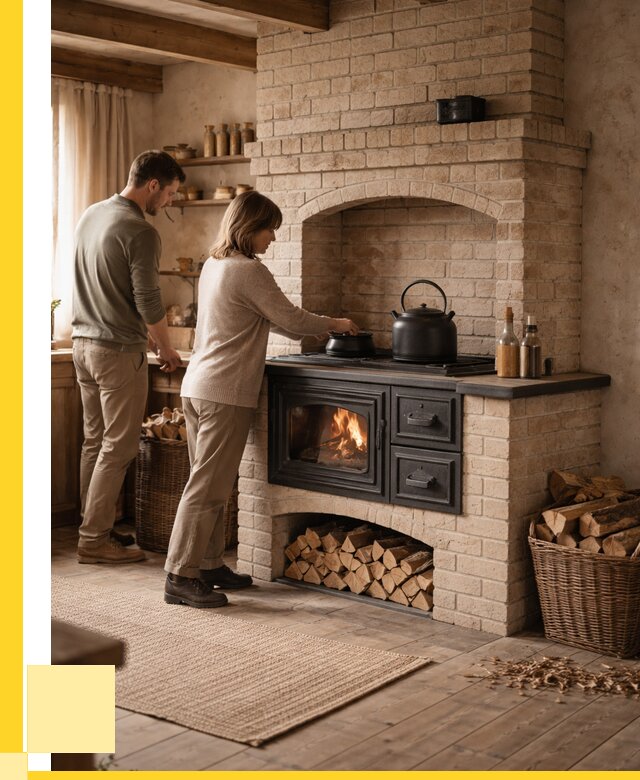 Печи с плитой в Орле от 45558 р. | ЭриданОрл — кирпичная печь