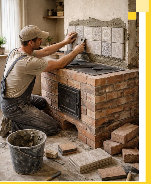 Печи с плитой на заказ монтаж гарантия и сервис в Орле