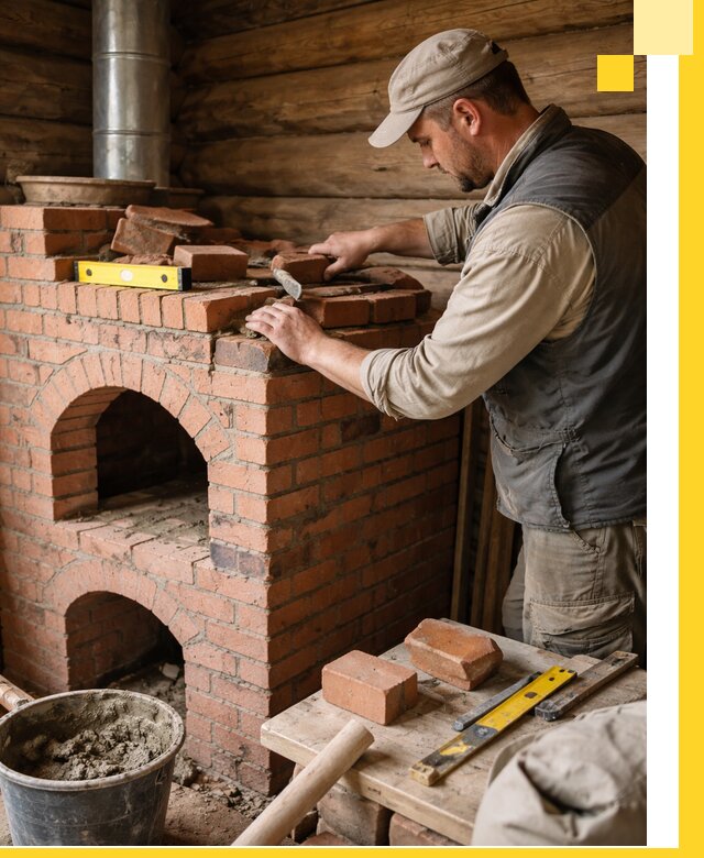 Изготовление и установка русских печей в Орле под ключ