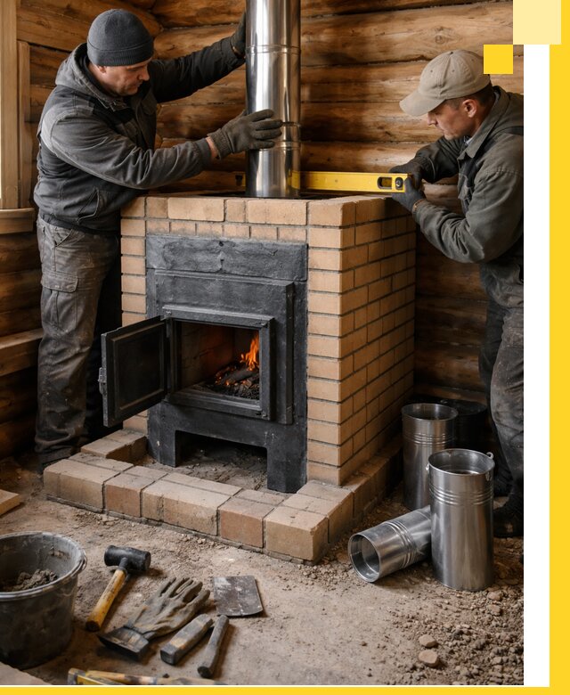 Проектирование, изготовление и установка банных печей в Орле