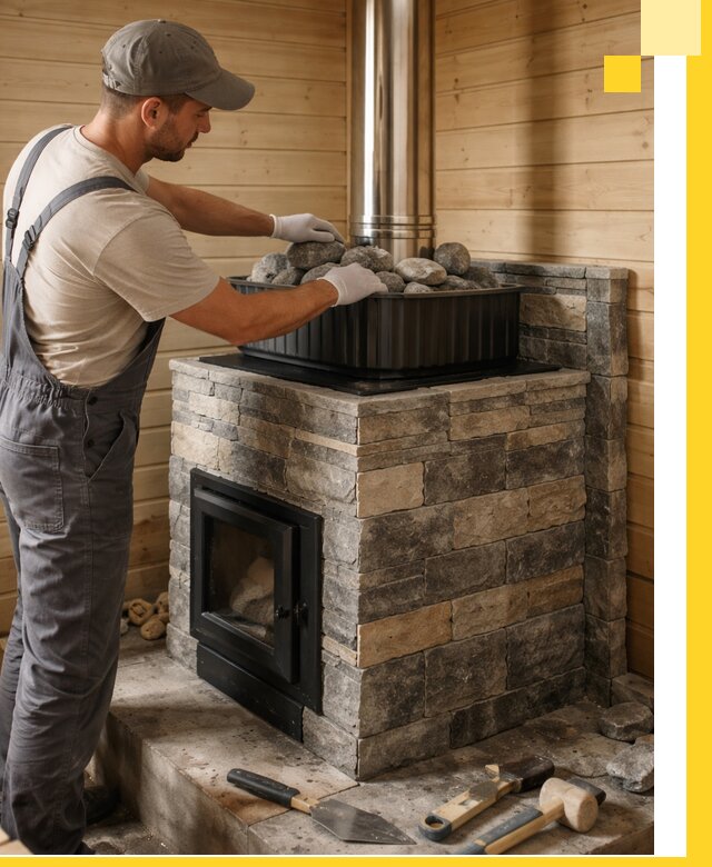 Печи для парной в Орле, производство, монтаж и обслуживание