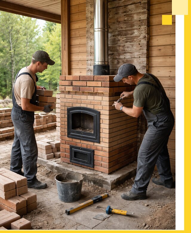 Производство и установка дачных печей под ключ в Орле