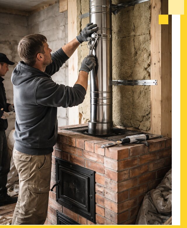 Изготовление и монтаж печей и дымоходов под ключ в Орле