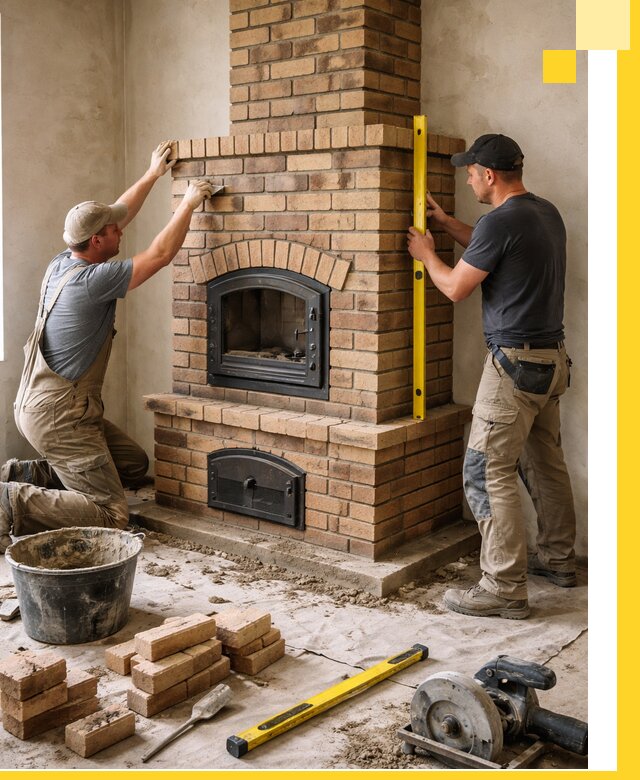 Продажа и установка печей и каминов для дома под ключ в Орле