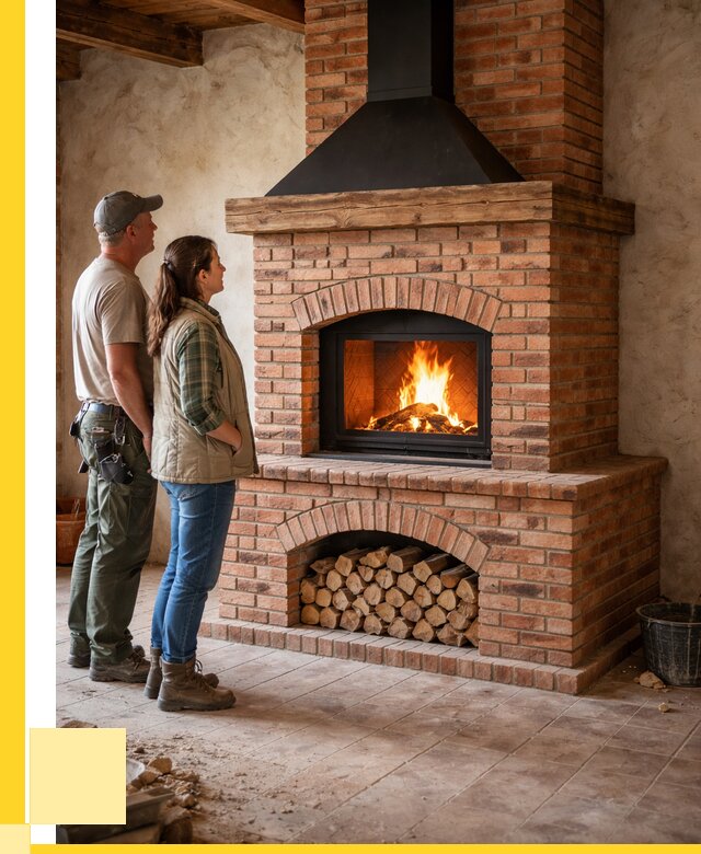 Печи камины из кирпича в Орле от 121488 р. | ЭриданОрл