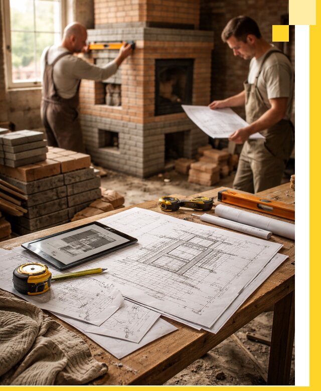 Проекты печей и каминов с индивидуальным дизайном в Орле