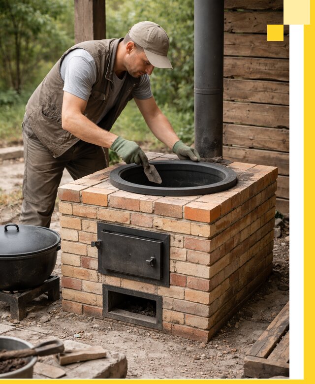 Изготовление и установка печей для казана в Орле под ключ