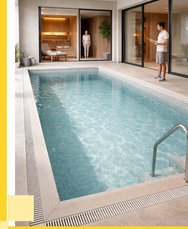 Отделка бассейна пленкой ПВХ в Орле от 3543 р. - ЭриданОрл