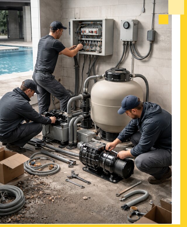 Профессиональный монтаж оборудования для бассейнов в Орле