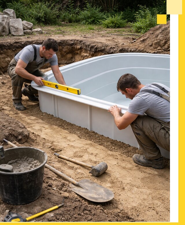 Производство и установка пластиковых бассейнов в Орле под ключ