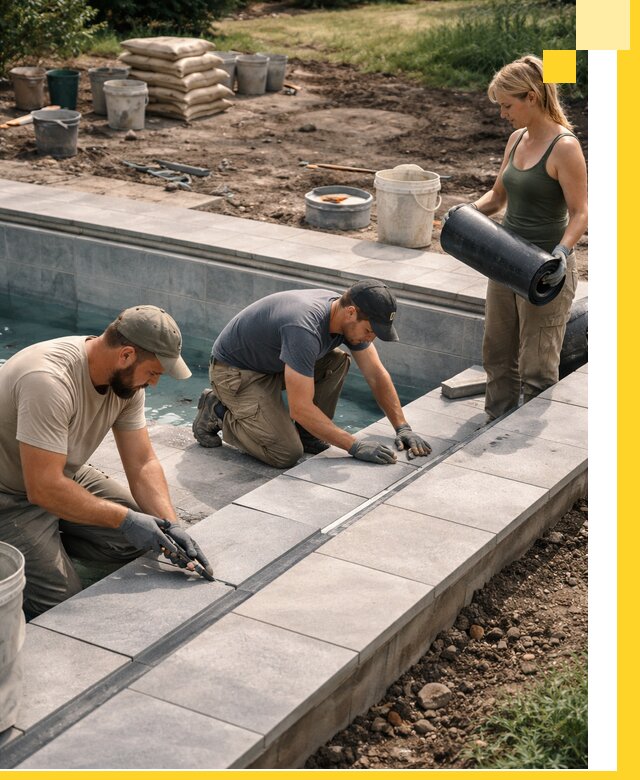 Строительство и монтаж уличных бассейнов под ключ в Орле