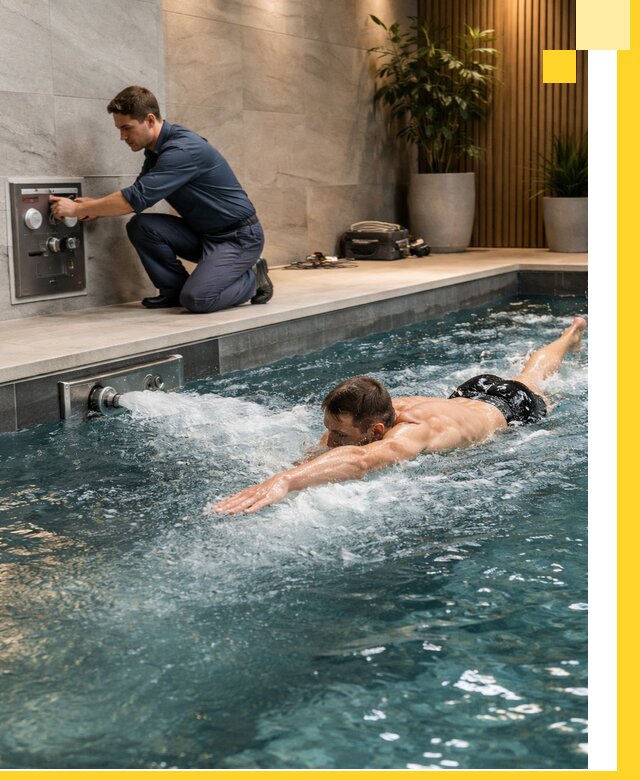 Проектирование и монтаж бассейнов с противотоком в Орле