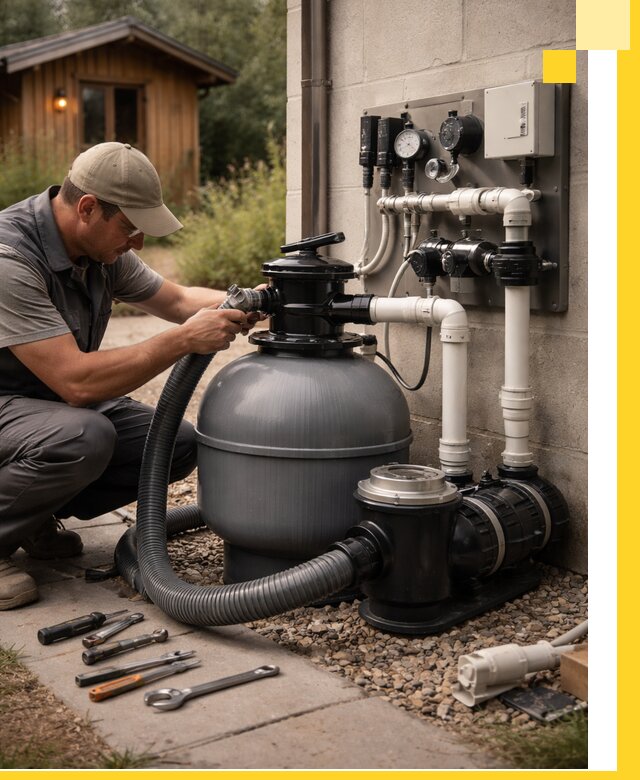 Продажа и монтаж фильтров и насосов для бассейнов в Орле