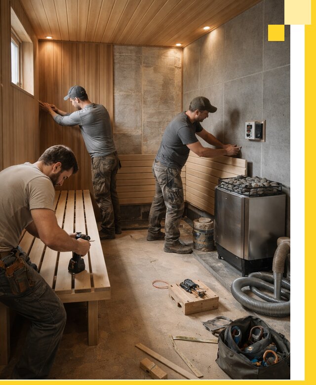 Сауны под ключ в Орле, проектирование, строительство, отделка