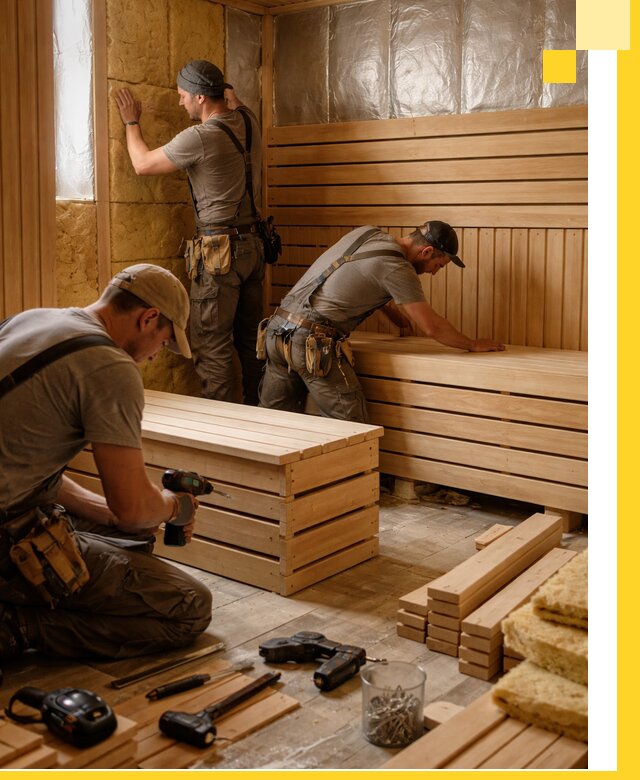 Профессиональное строительство саун под ключ в Орле