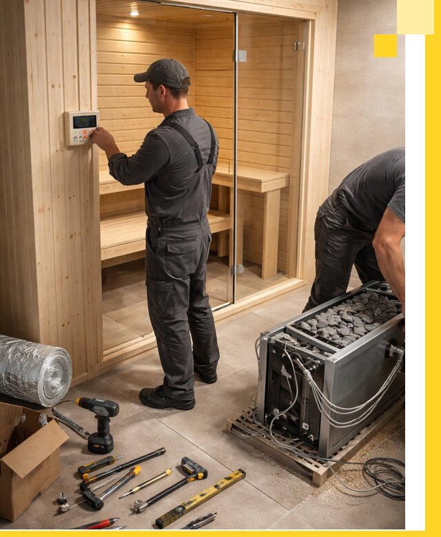 Поставка, установка и монтаж электрических саун в Орле