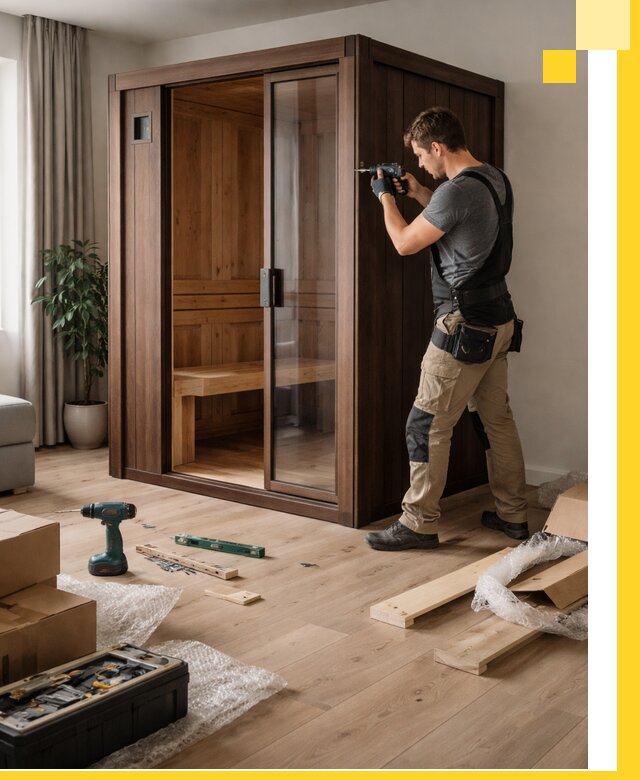 Установка и производство мини саун под ключ в Орле