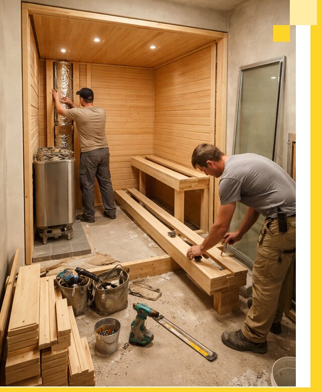 Проектирование и установка домашних саун под ключ в Орле