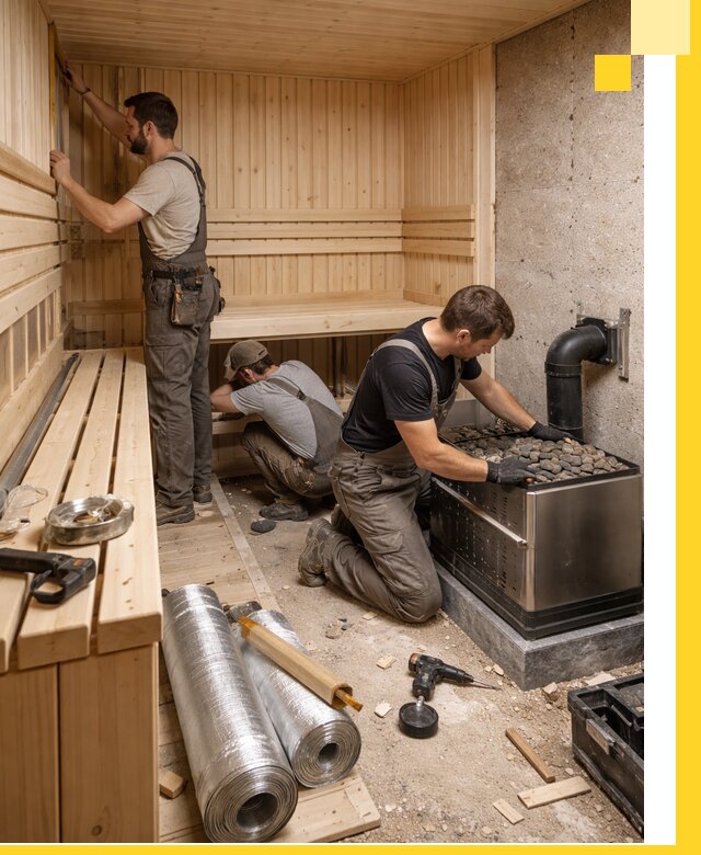 Индивидуальные сауны на заказ в Орле под ключ, проект и монтаж