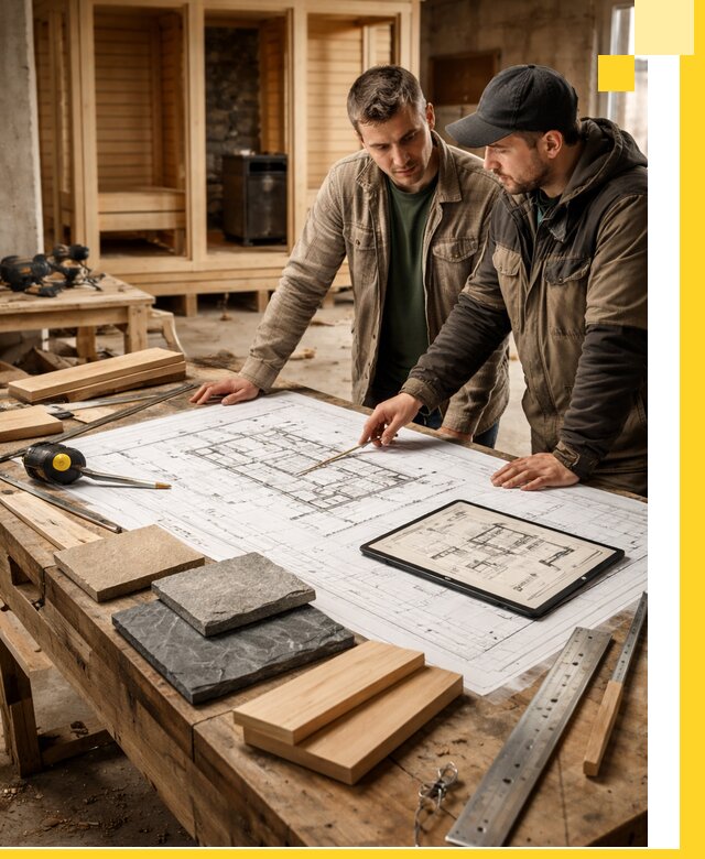 Проекты бань под ключ и планы строительства в Орле