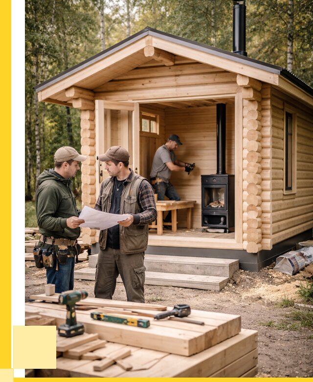 Монтаж бань под ключ в Орле — от 202480 р. | ЭриданОрл