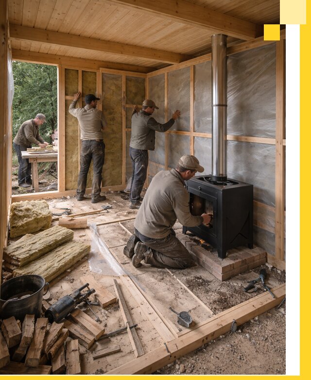 Профессиональный монтаж бань под ключ в Орле для дома