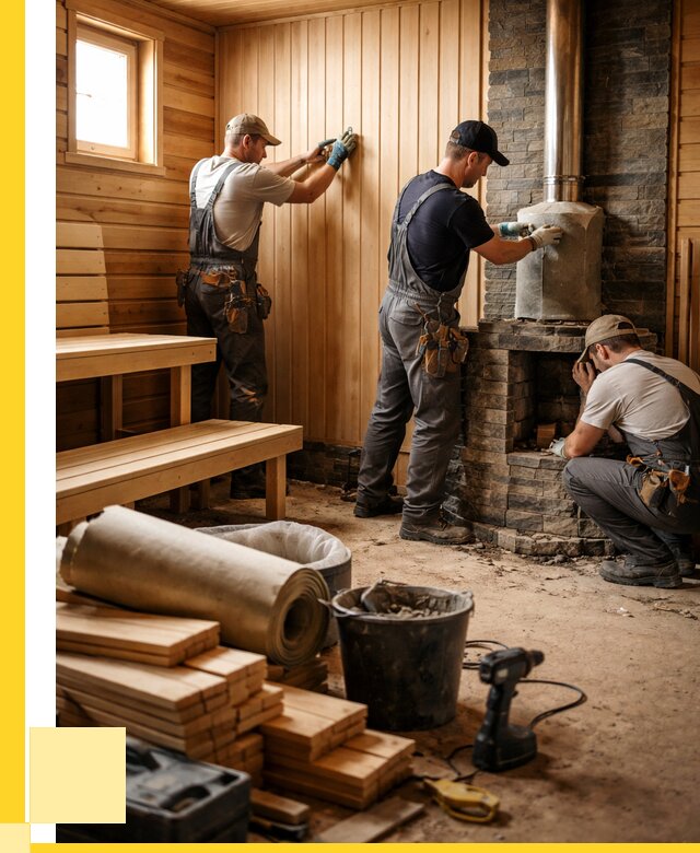 Ремонт бань под ключ в Орле от 45558 р. | ЭриданОрл