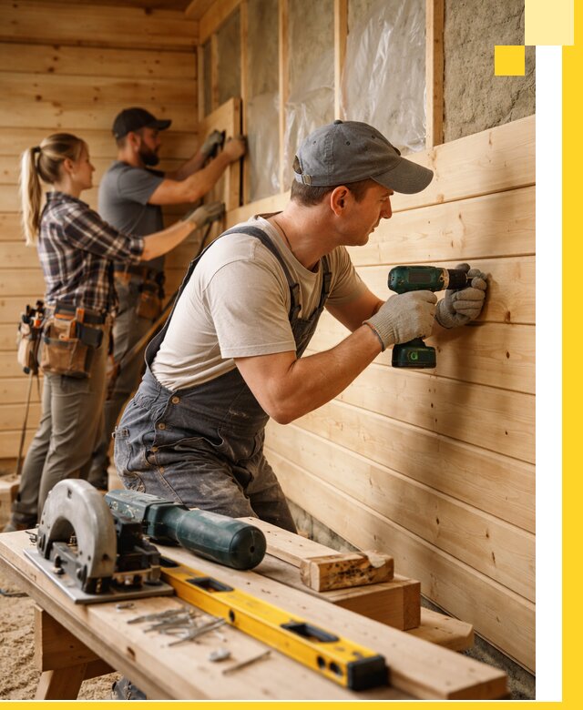 Обшивка бань под ключ в Орле: отделка стен и потолков