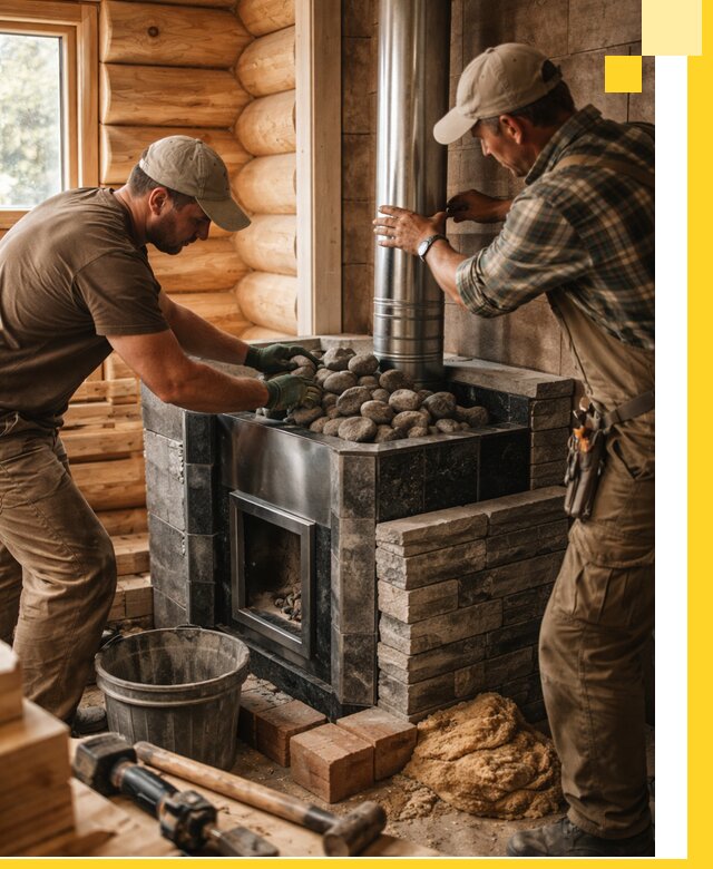 Строительство и отделка русских бань под ключ в Орле