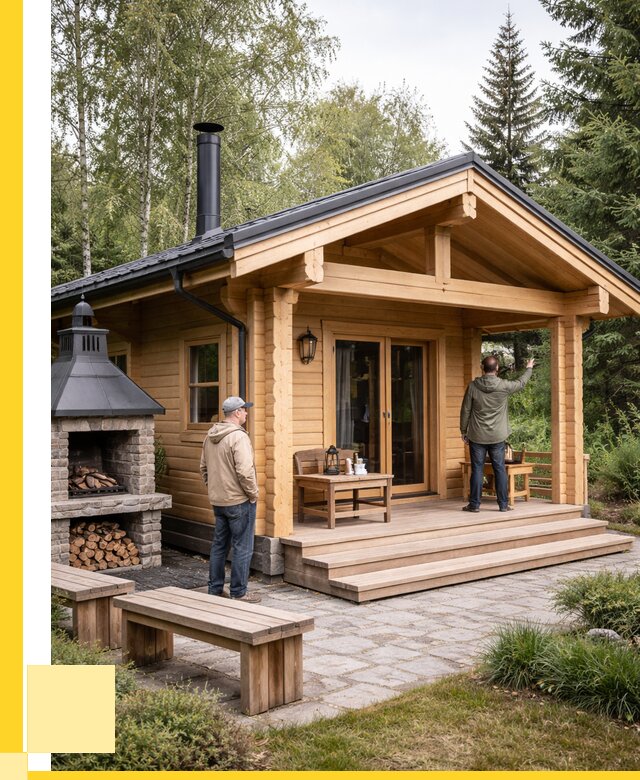 Деревянные бани под ключ в Орле от 455580 р. | ЭриданОрл