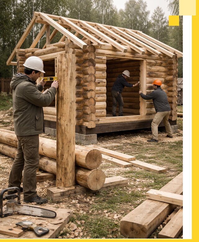 Строительство бань для дачи под ключ в Орле с доставкой и монтажом