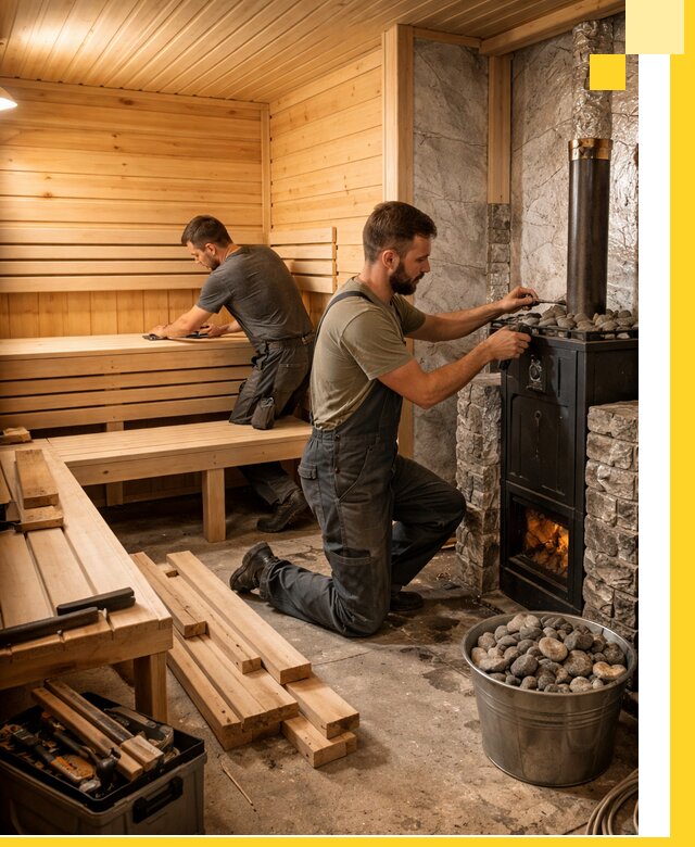 Дизайн и строительство интерьеров бань под ключ в Орле