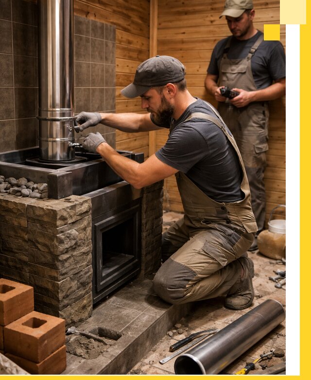 Изготовление и установка банных печей под ключ в Орле