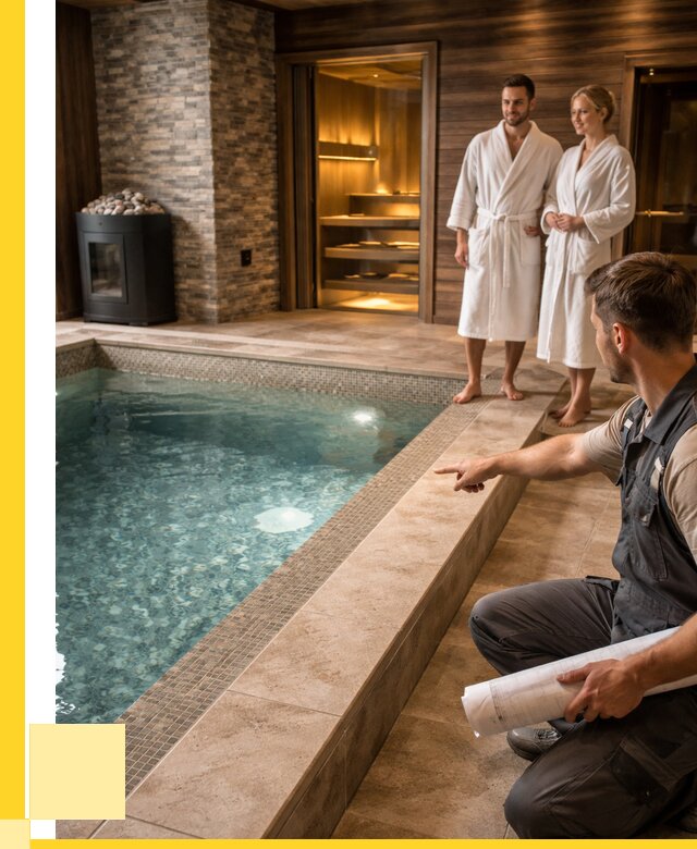 Проект бани с бассейном под ключ в Орле от 65806 р. | ЭриданОрл