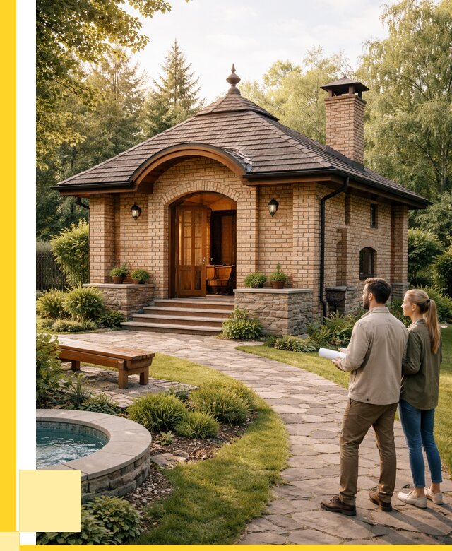 Проект кирпичной бани в Орле от 30372 р. | ЭриданОрл