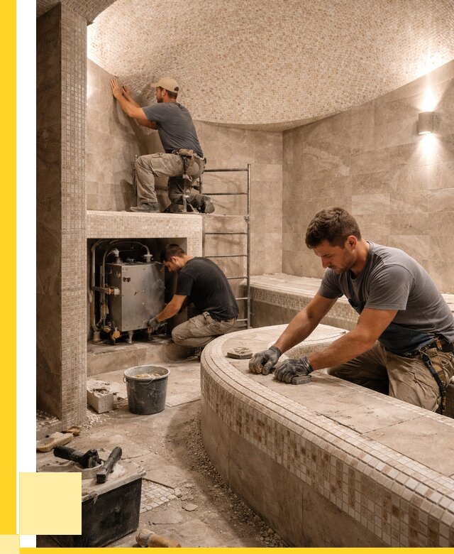 Монтаж хамамов под ключ в Орле от 253100 р. ЭриданОрл