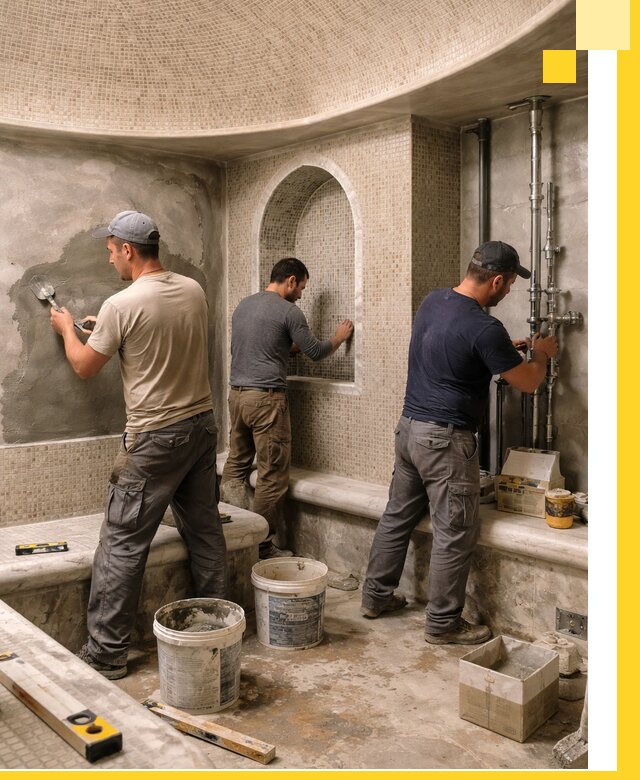 Профессиональный монтаж хамамов под ключ в Орле с гарантией