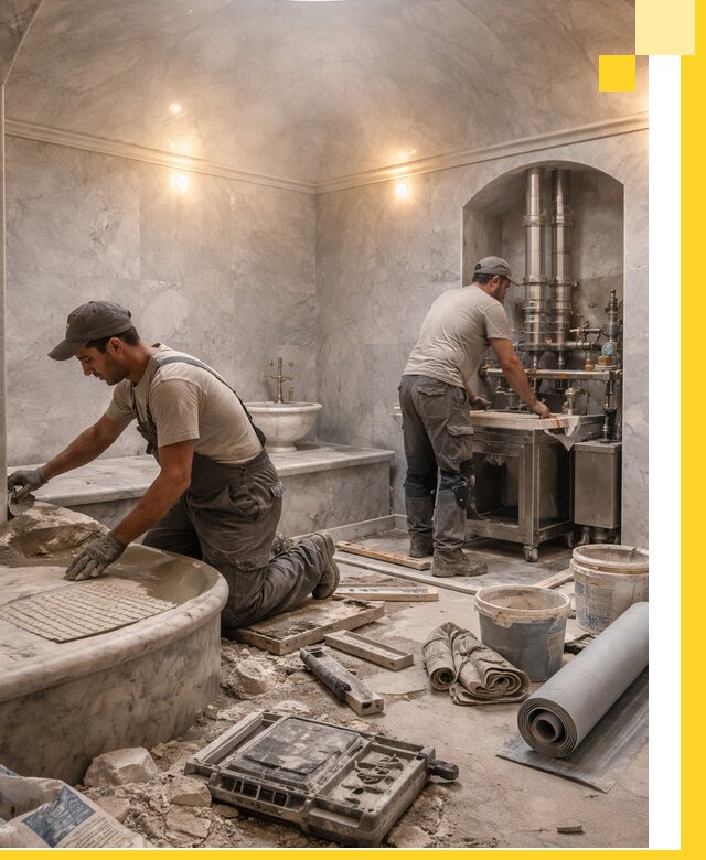 Строительство турецких бань хаммам под ключ в Орле