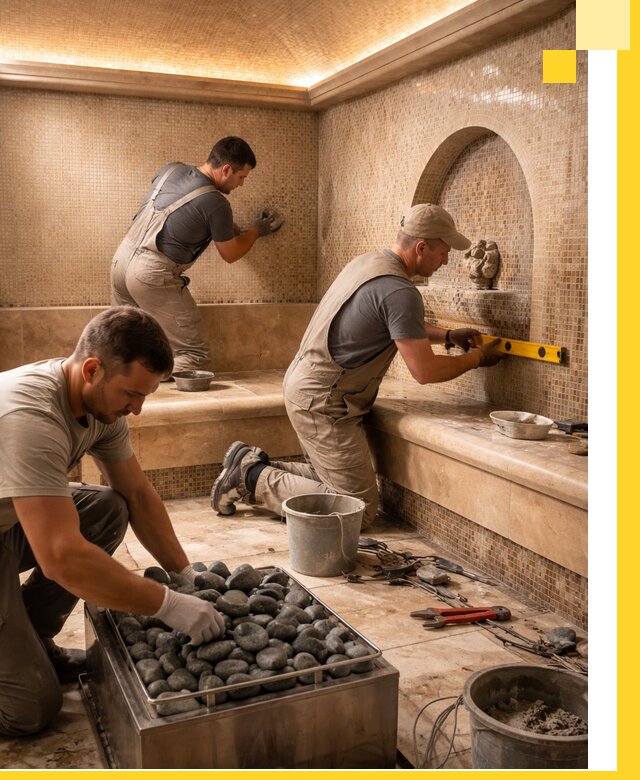 Проектирование и строительство хамама и сауны в Орле