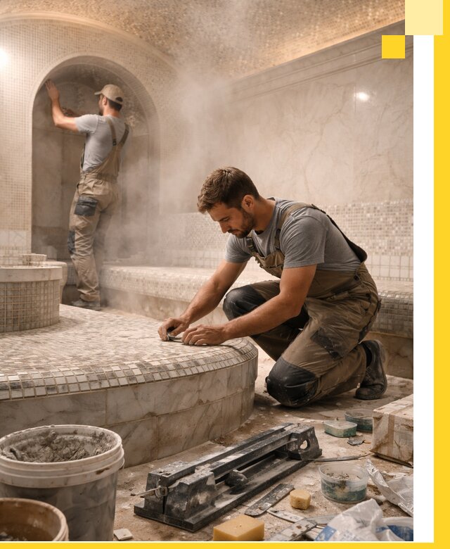 Профессиональный дизайн хамама и SPA под ключ в Орле